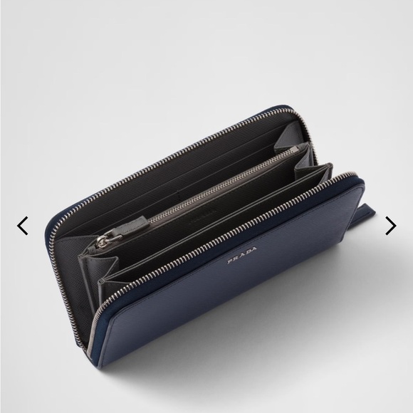 Prada Midnight Blue Leather Wallet - Picture 3 of 15